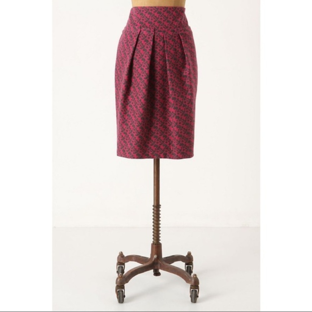Anthropologie Tweed Pencil Vintage Skirt